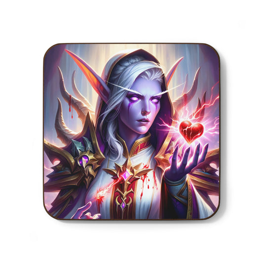 کوسٹر | گھنے فائبر بورڈ | خیالی فن | جادوئی الف وارڈن | ارغوانی دل