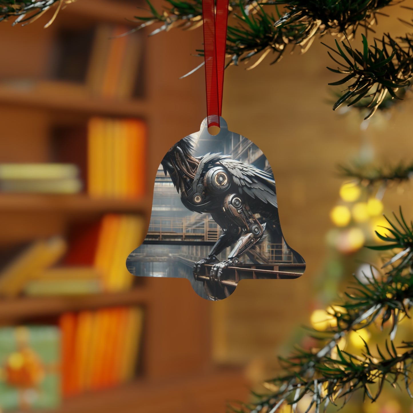 Ornament | Metaal | Steampunk | Klokwerk Mechanica | Raaf
