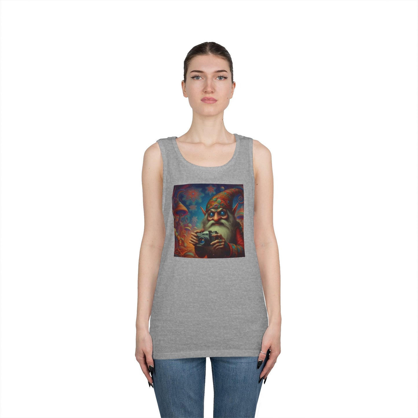 Tanktopp | Unisex | Kraftig bomull | Fantasy | Psykedelisk | Domovoi
