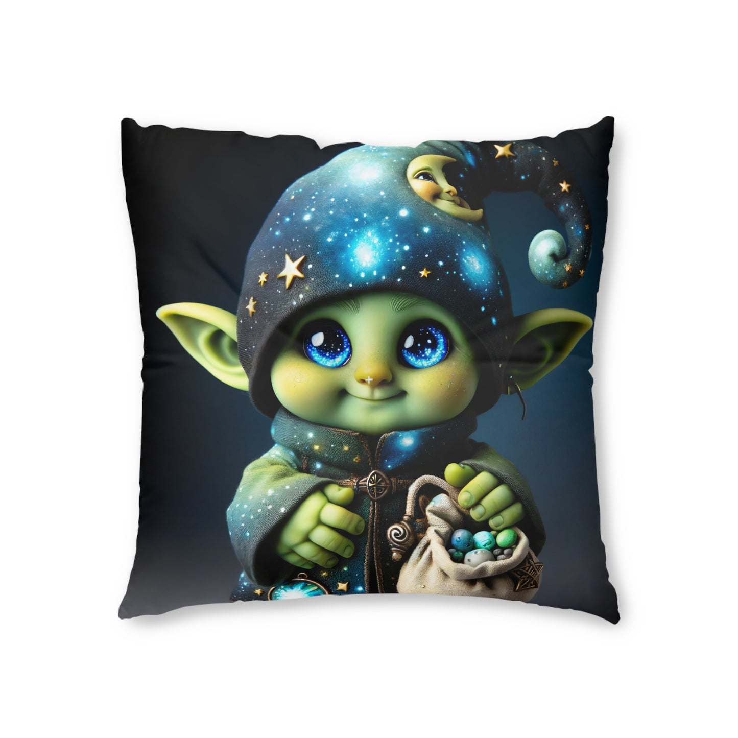 Cuscino | Cuscino da pavimento | Trapuntato | Quadrato | Fantasy | Folletto Celestiale