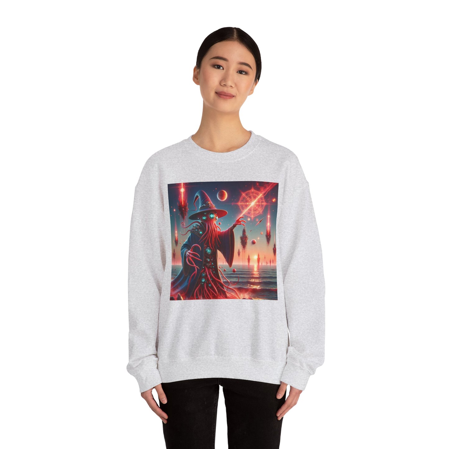 Genser | Unisex | Rund hals | Kraftig blanding | Kosmisk Skrekk | Illithid Trollmann