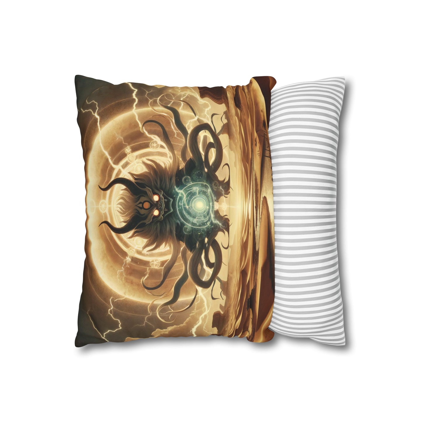 Funda de almohada | Cuadrado | Lienzo de poliéster | Horror Cósmico | Entidad Lovecraftiana | Caos