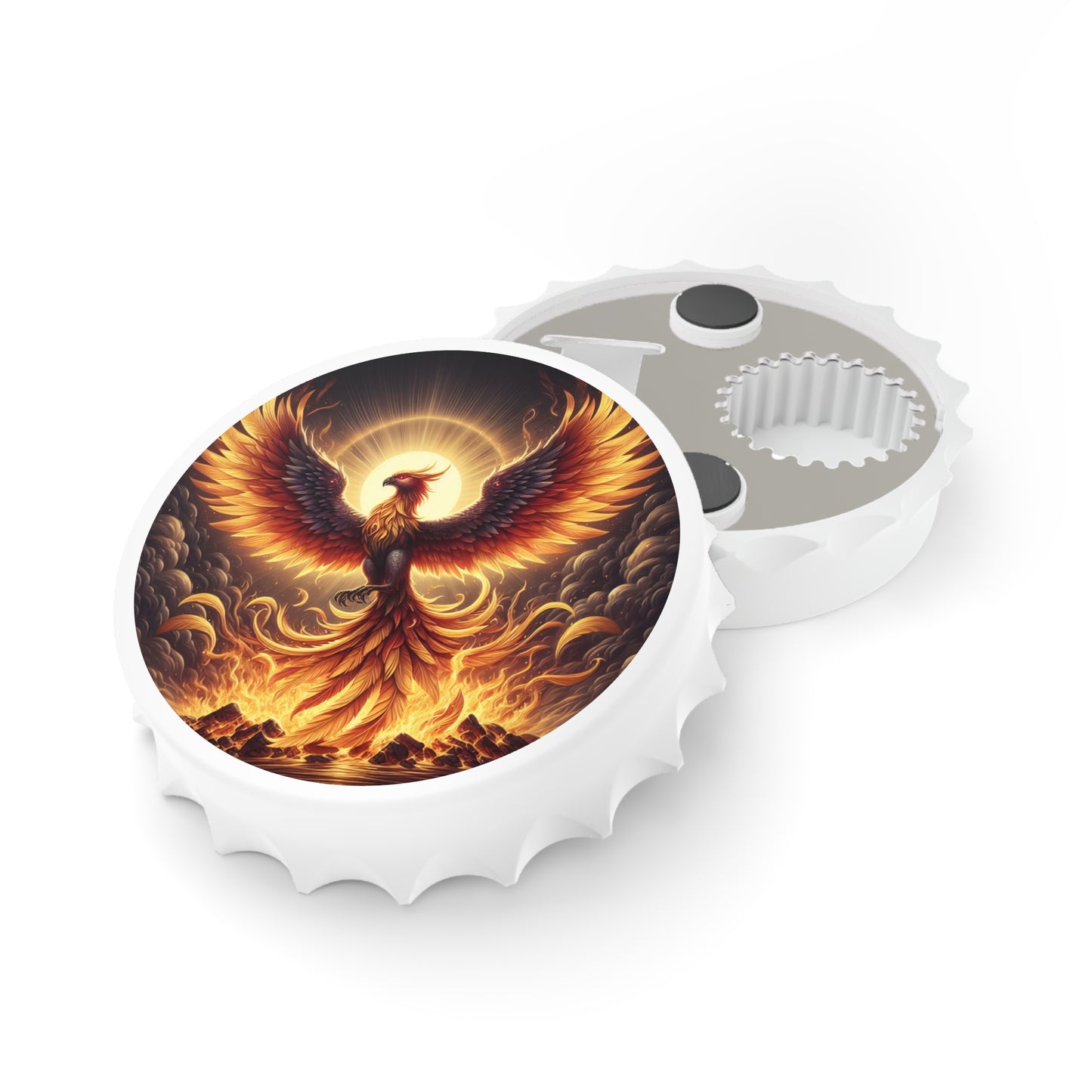 Flessenopener | Mythische Feniks | Vuurfantasie | Wedergeboorte