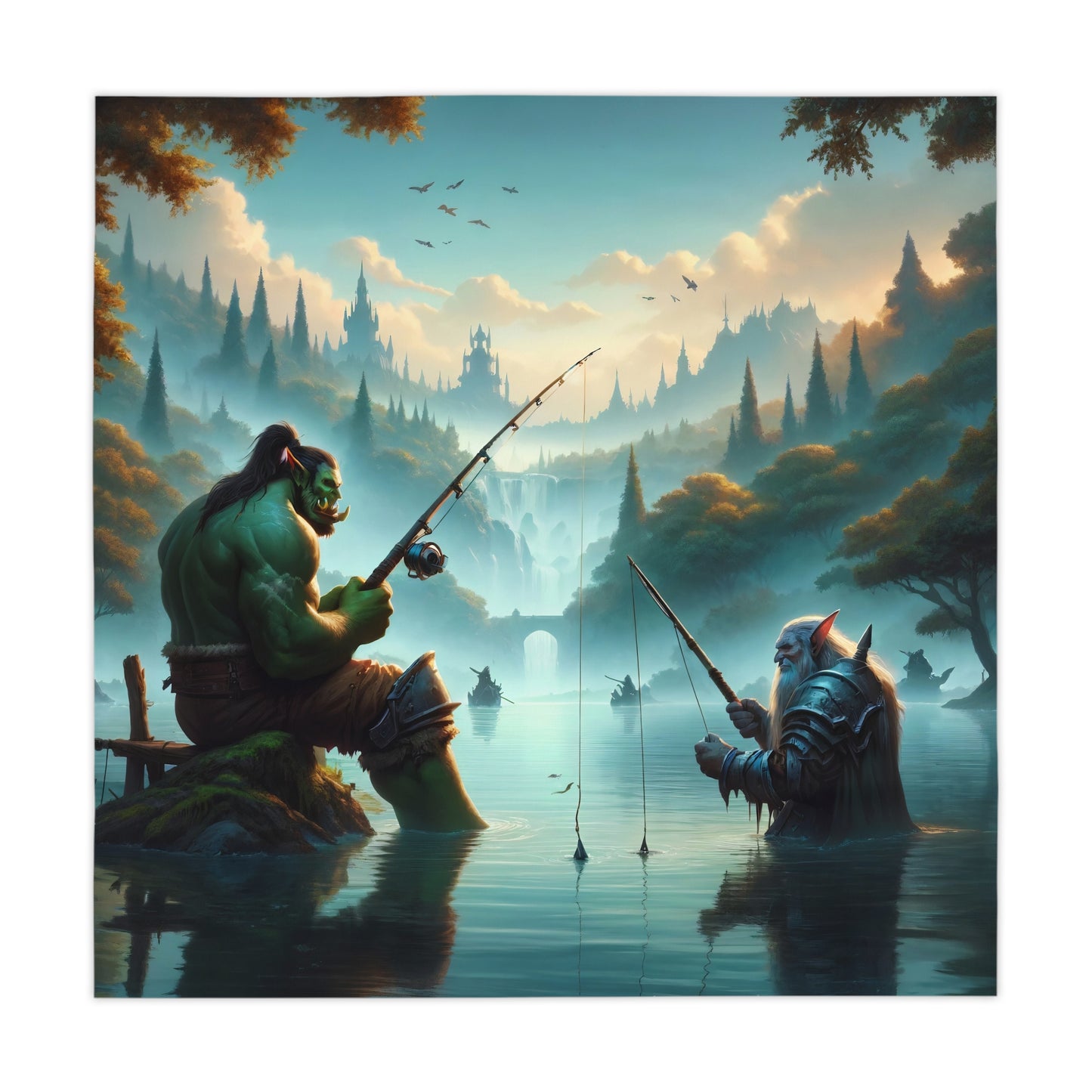 Obrus | Fantasy międzyrasowe | Orc i krasnolud