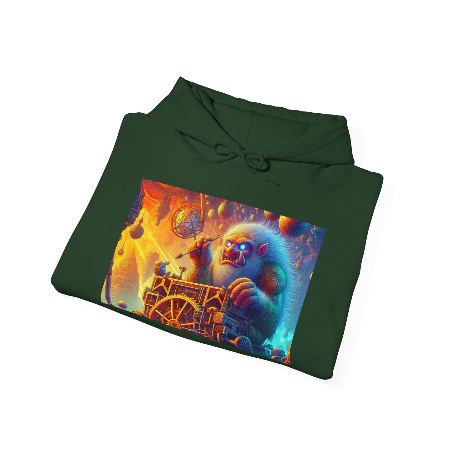 Bluza z kapturem | Unisex | Bluza dresowa z kapturem | Gruba mieszanka | Mitologia Arktyczna | Mechanik Lodu