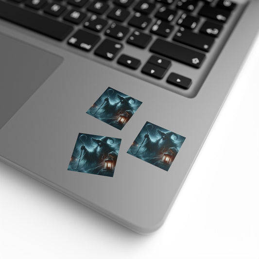 Stickerlabelrol | Vierkant | Ondode Tovenaar | Necromantie | Geest