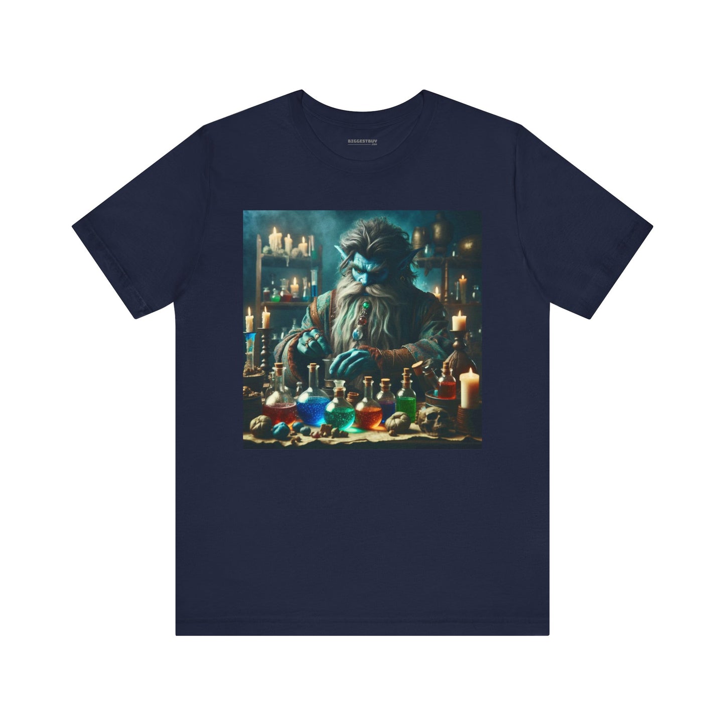 T-shirt | Unisex | Maglietta in jersey | Manica corta | Alchimia Mistica | Djinn Blu