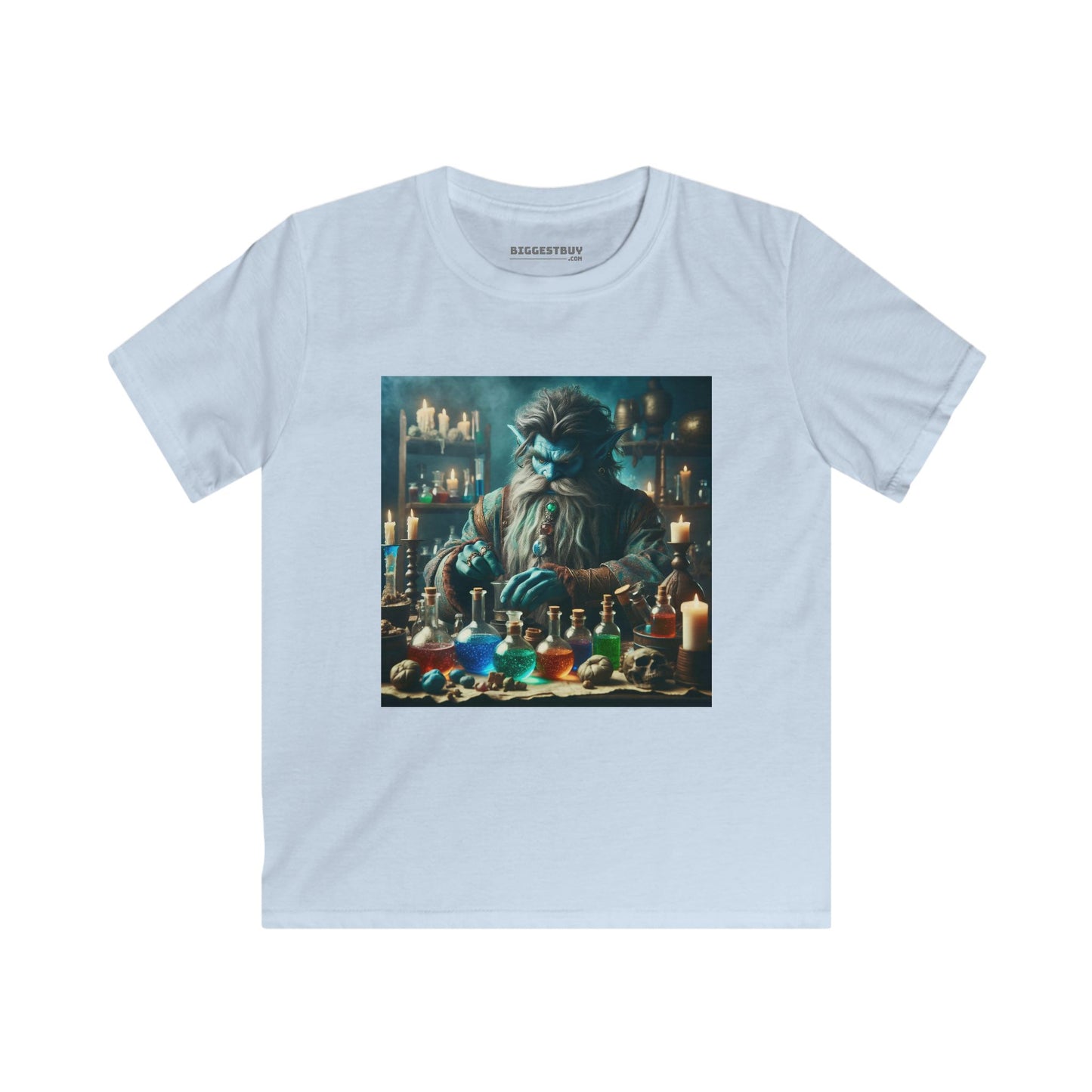 Camiseta | Camiseta Infantil | Softstyle | Alquimia Mística | Djinn | Poções