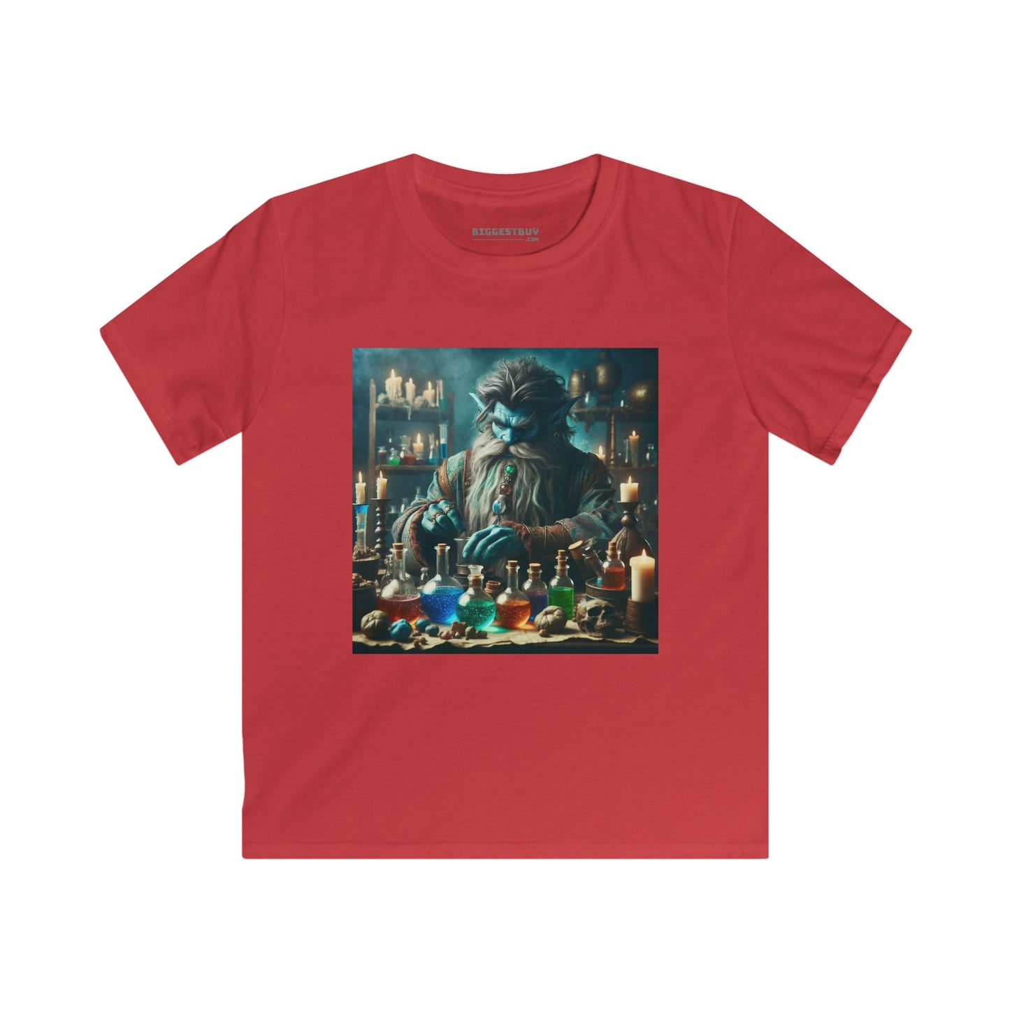Camiseta | Camiseta Infantil | Softstyle | Alquimia Mística | Djinn | Poções