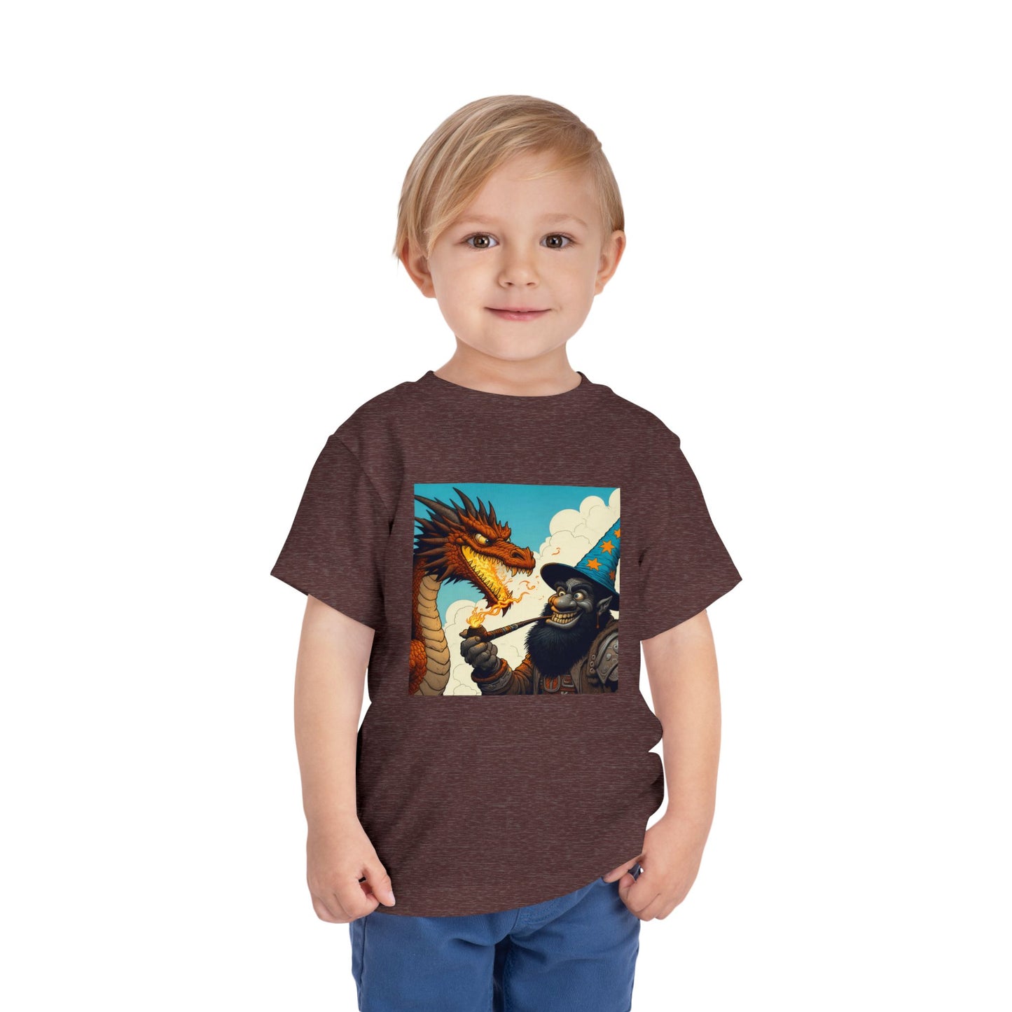 T-Shirt | Toddler Tee | Short Sleeve | High Fantasy | Dragon Duel | Goblin