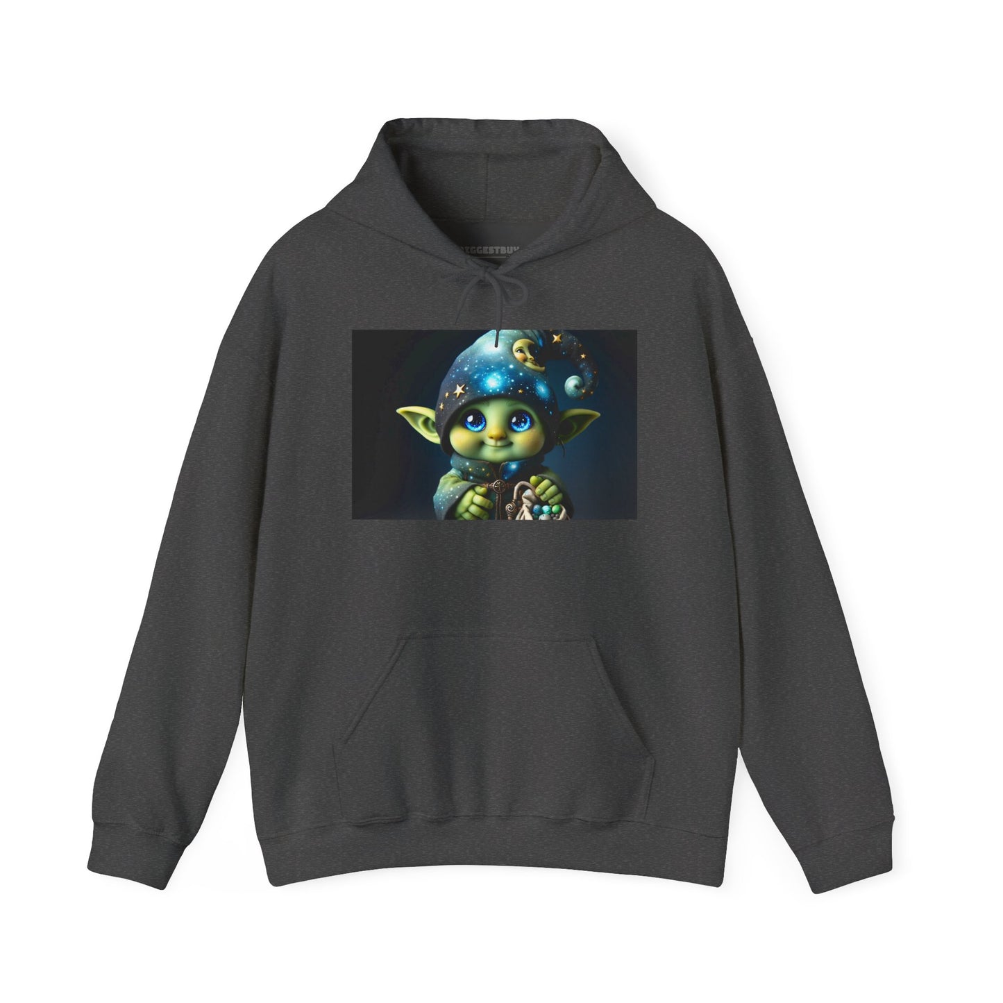 Hettegenser | Unisex | Hettegenser | Kraftig blanding | Fantasi | Skogsalv | Trollmann