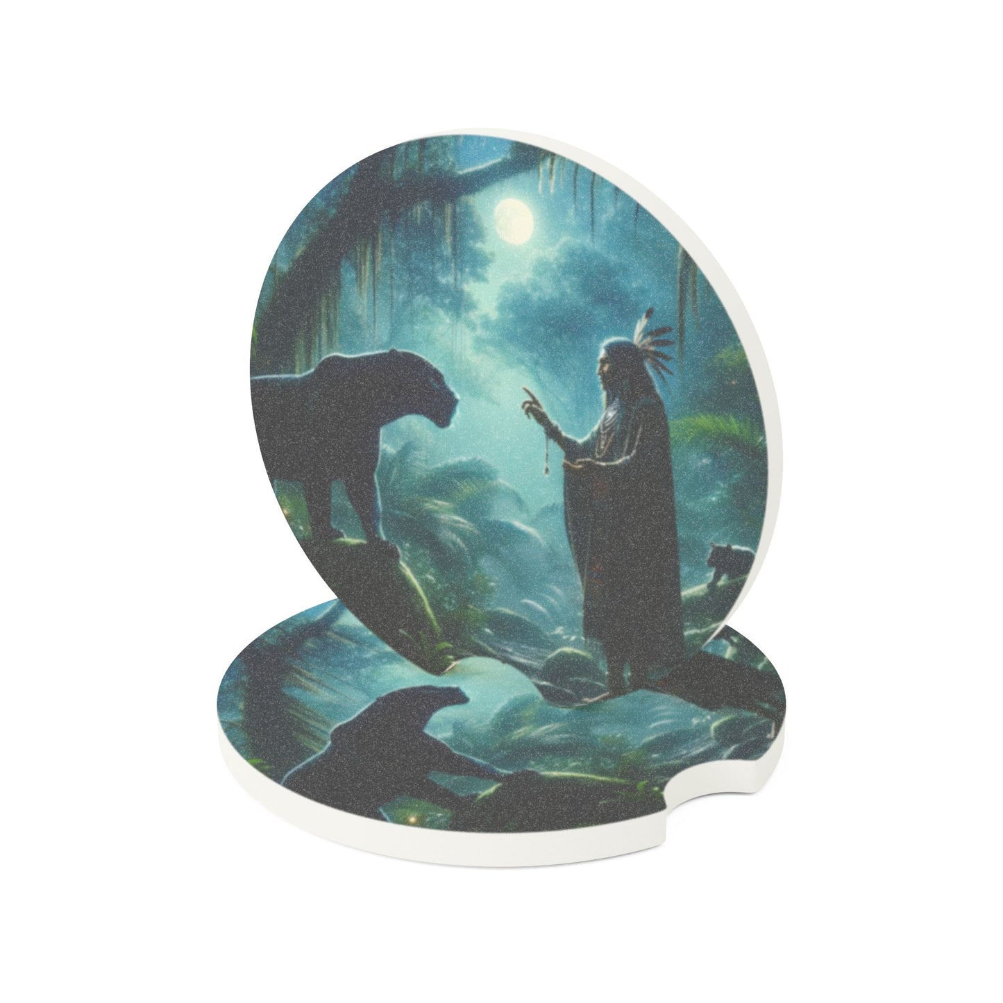 Bardak Altlığı | Araç Bardak Altlığı | Sabuntaşı | Şamanik Fantezi | Vahşi Buluşma