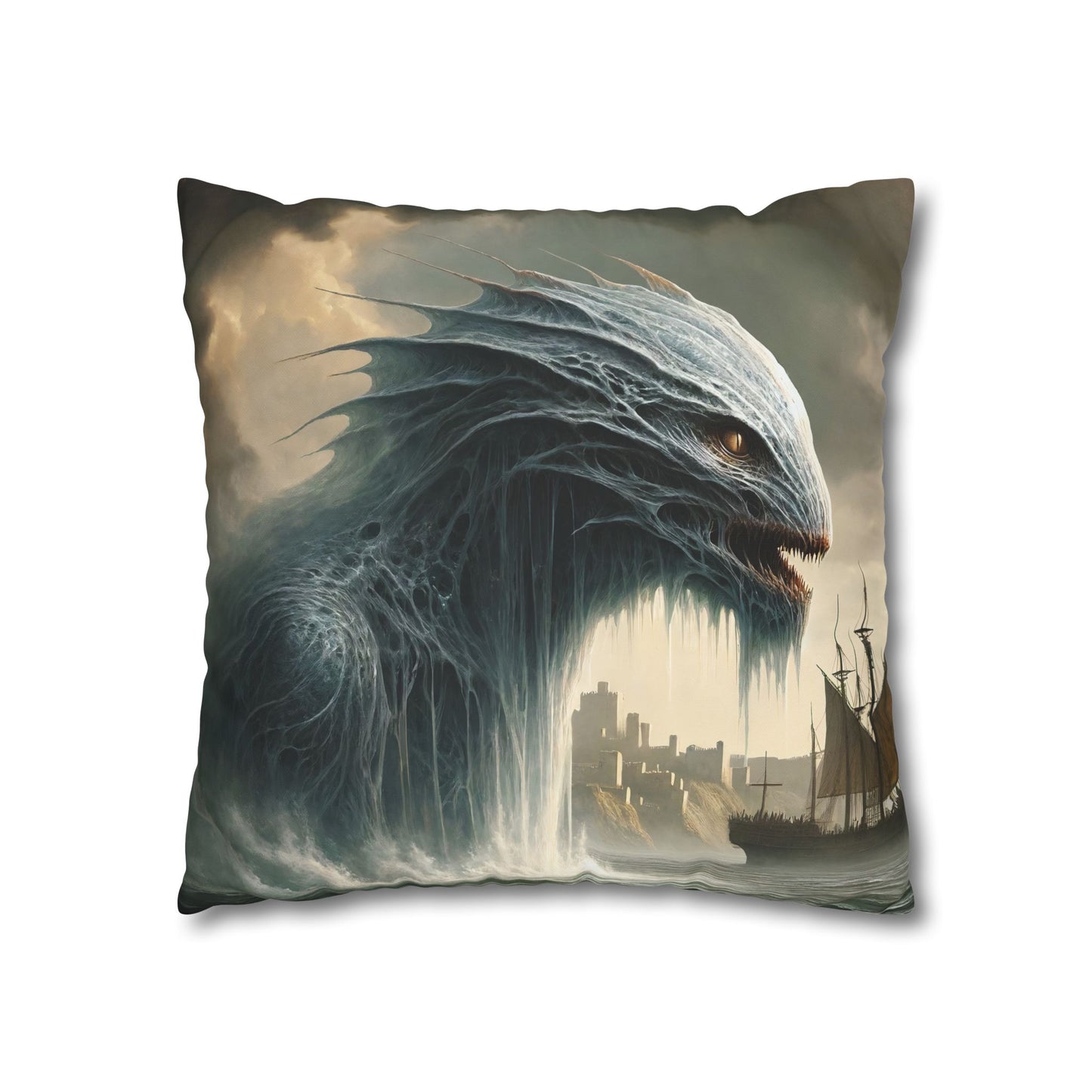 Federe | Quadrato | Tela di poliestere | Mitologia Nordica | Jörmungandr | Serpente Marino
