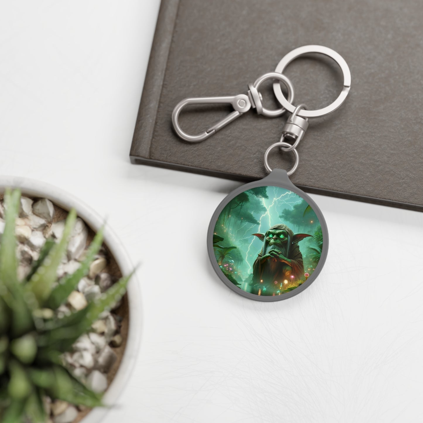 Sleutelhanger | Bosfantasie | Goblin Sjamaan | Meditatie