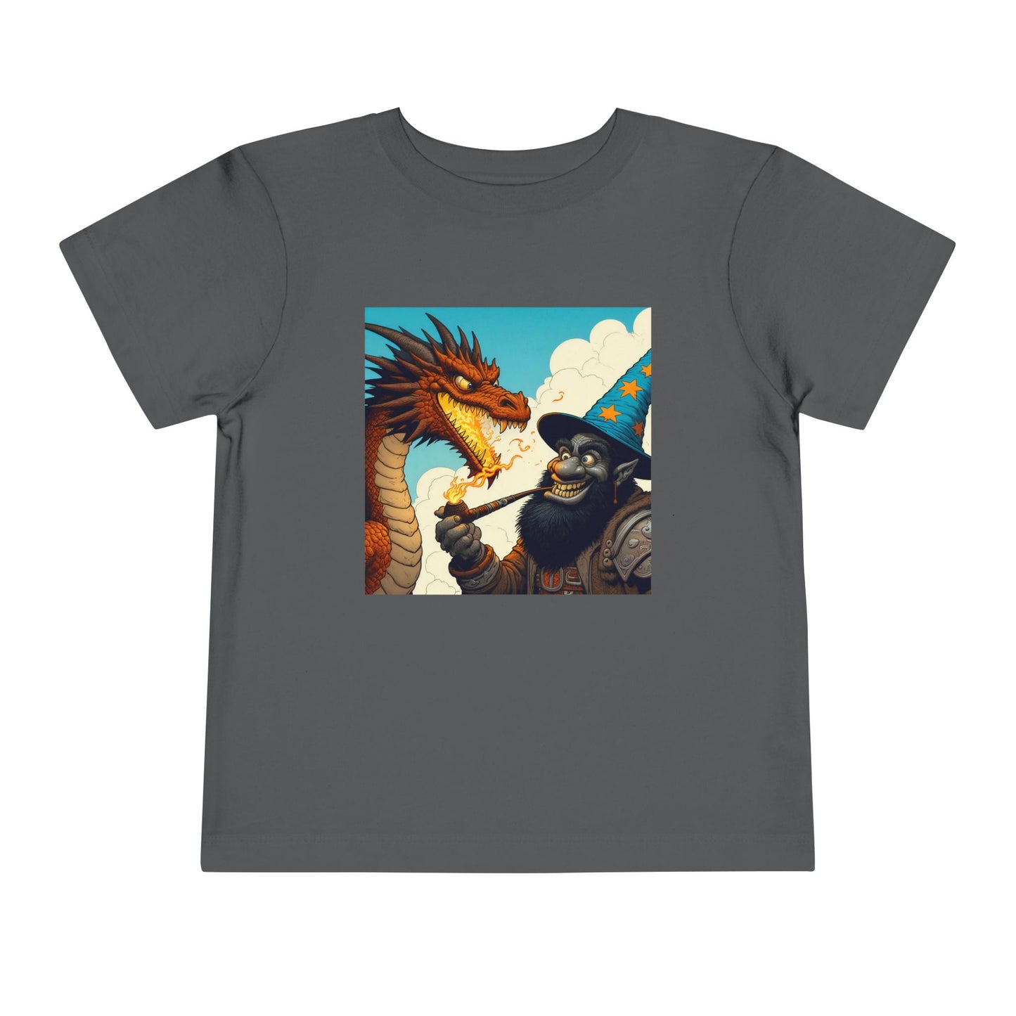 T-Shirt | Toddler Tee | Short Sleeve | High Fantasy | Dragon Duel | Goblin