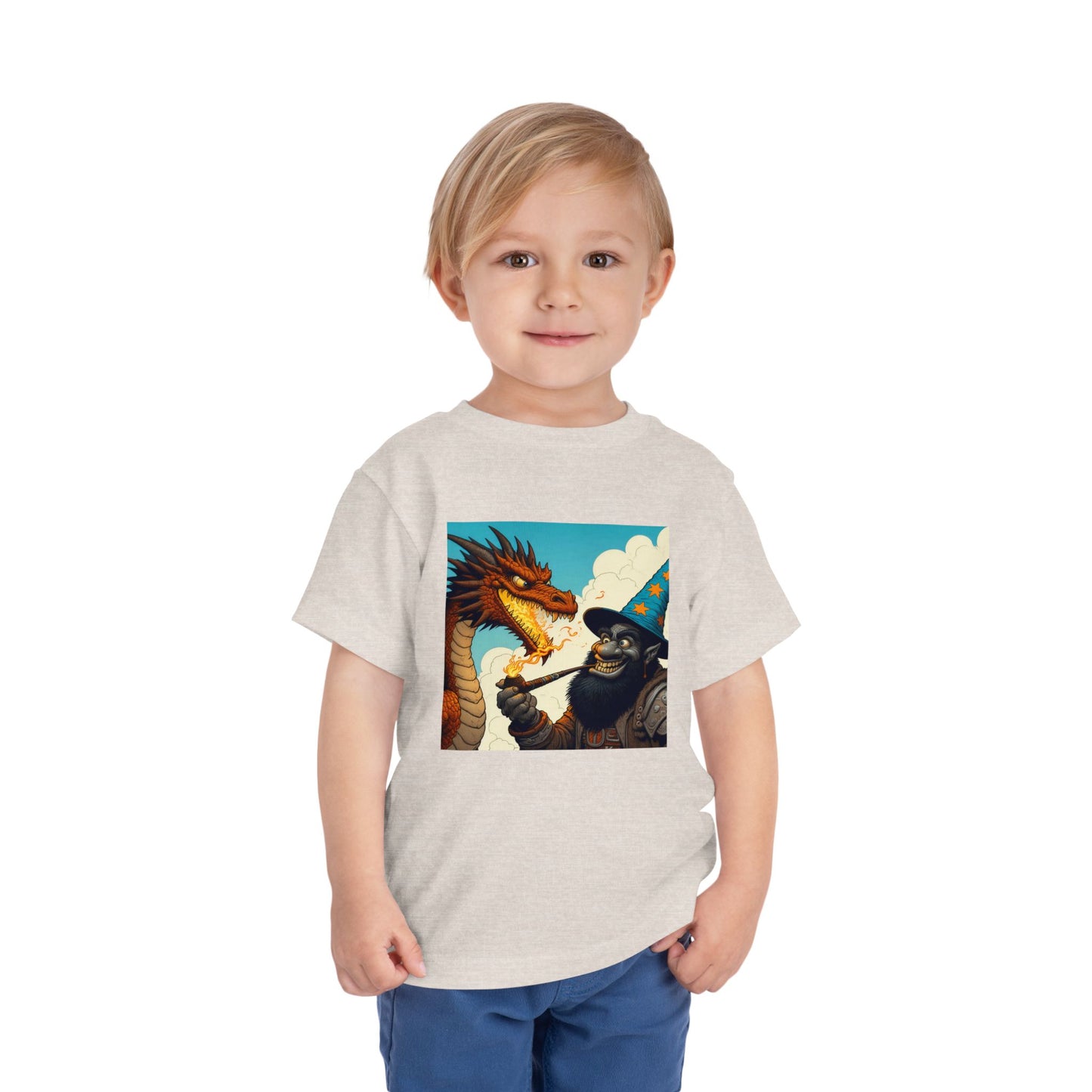 T-Shirt | Toddler Tee | Short Sleeve | High Fantasy | Dragon Duel | Goblin