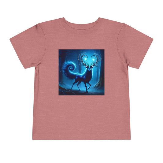 ٹی شرٹ | چھوٹا بچہ ٹی | مختصر بازو | جادوئی روح ہرن | نیلا وحشی