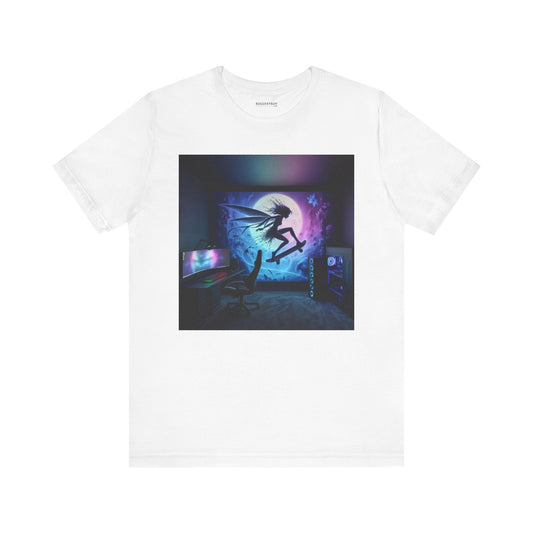 T-skjorte | Unisex | Jersey-T-skjorte | Kort erme | Sylfe Mytologi | Luftånd | Veggkunst