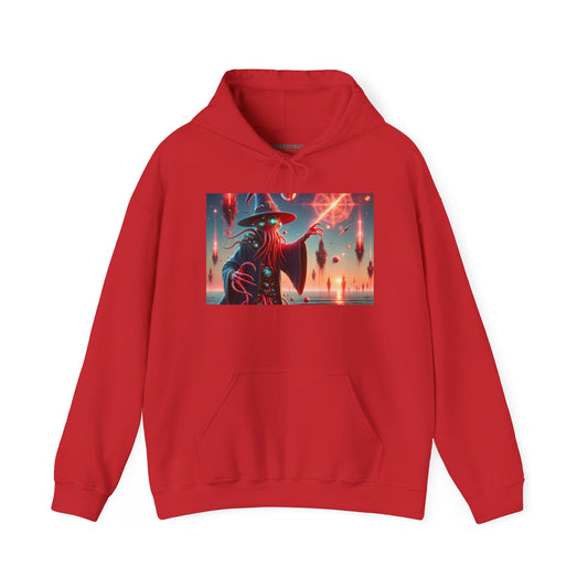 Bluza z kapturem | Unisex | Bluza dresowa z kapturem | Gruba mieszanka | Horror Lovecrafta | Kosmiczny Czarodziej