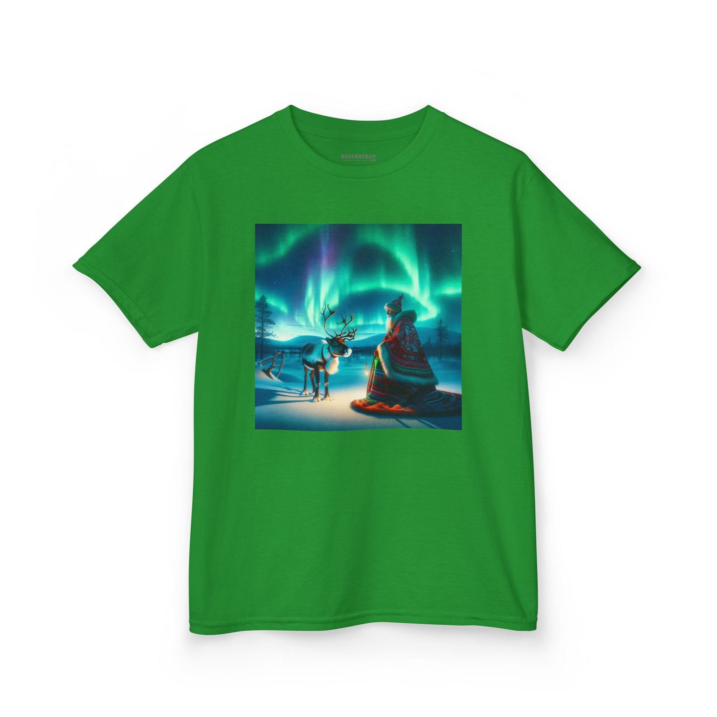 Camiseta | Camiseta Infantil | Algodão Pesado | Misticismo Nórdico | Xamã Sami