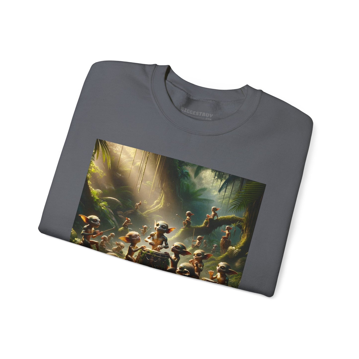 เสื้อสเวตเตอร์ | ยูนิเซ็กส์ | คอกลม | ผ้าผสมเนื้อหนา | แฟนตาซีป่า | วิถีธรรมชาติ | ภูตน้อย
