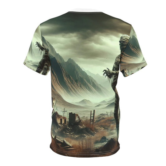 เสื้อยืด | พิมพ์ลายทั้งตัว | เสื้อยืดคอกลมแขนสั้น | มัมมี่หลังโลกล่มสลาย | หุ่นศพ