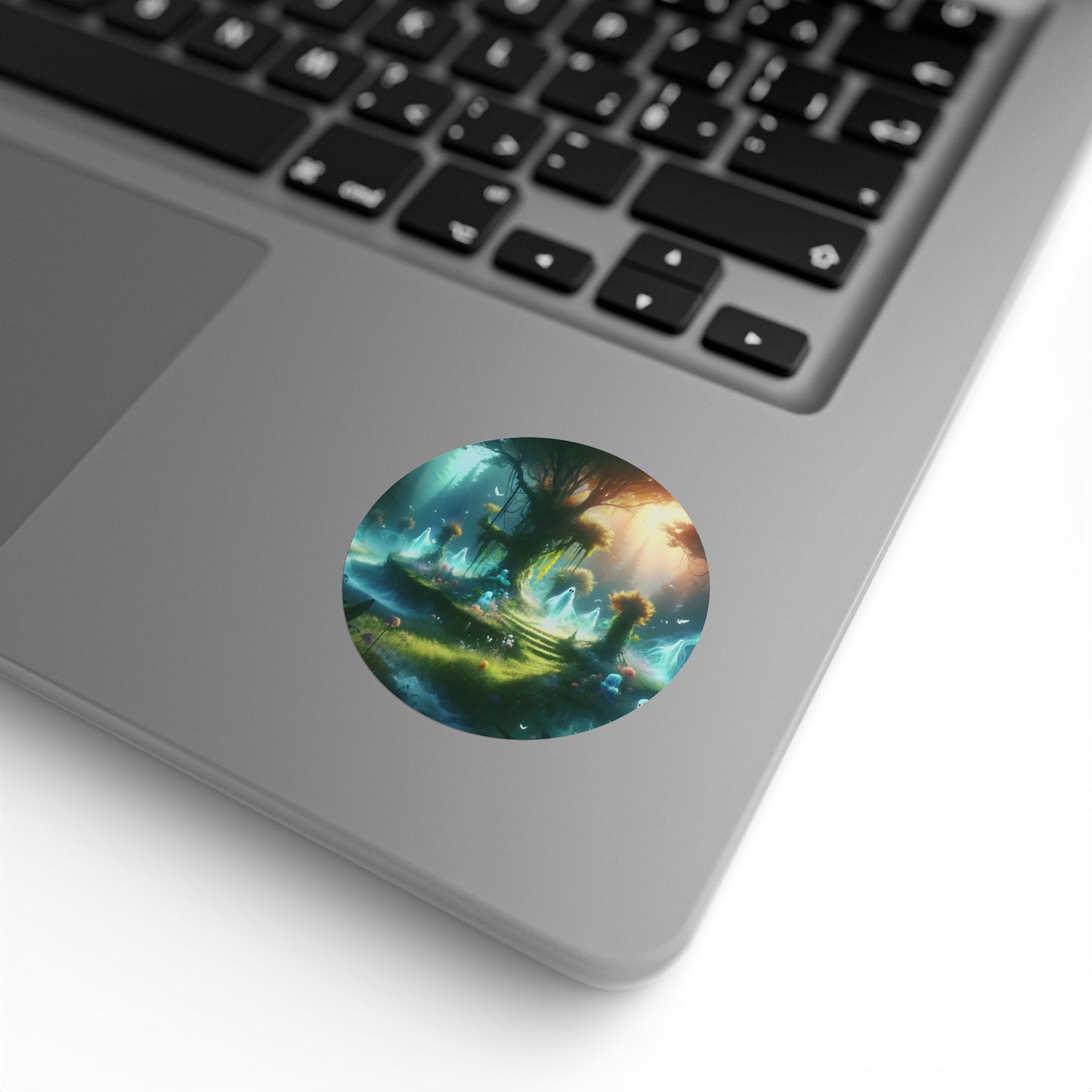 Stickerlabelrol | Rond | Keltische Folklore | Wil-o'-Wisps