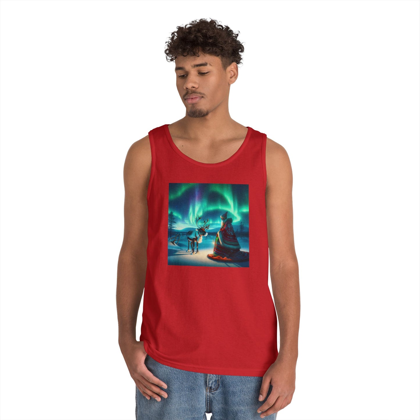 ٹینک ٹاپ | یونیسیکس | ہیوی کاٹن | شمالی افسانوی کہانی | نواڈی شامن