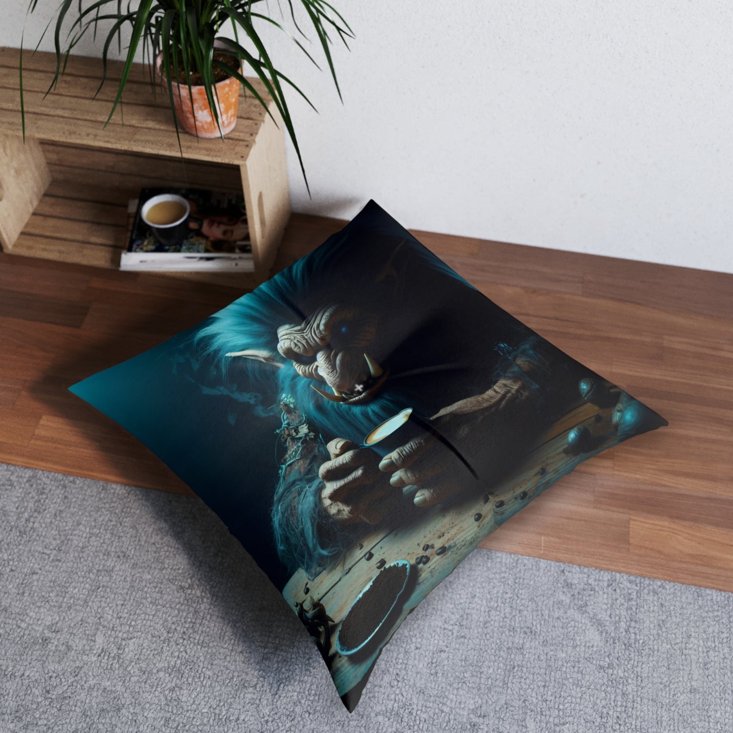 تکیہ | فرش کا تکیہ | ٹفٹڈ | مربع | نورس افسانہ | فروسٹ ٹرول | کافی