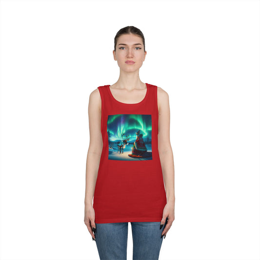 Tank Top | Unisex | Katun Tebal | Mitologi Nordik | Shaman Sami