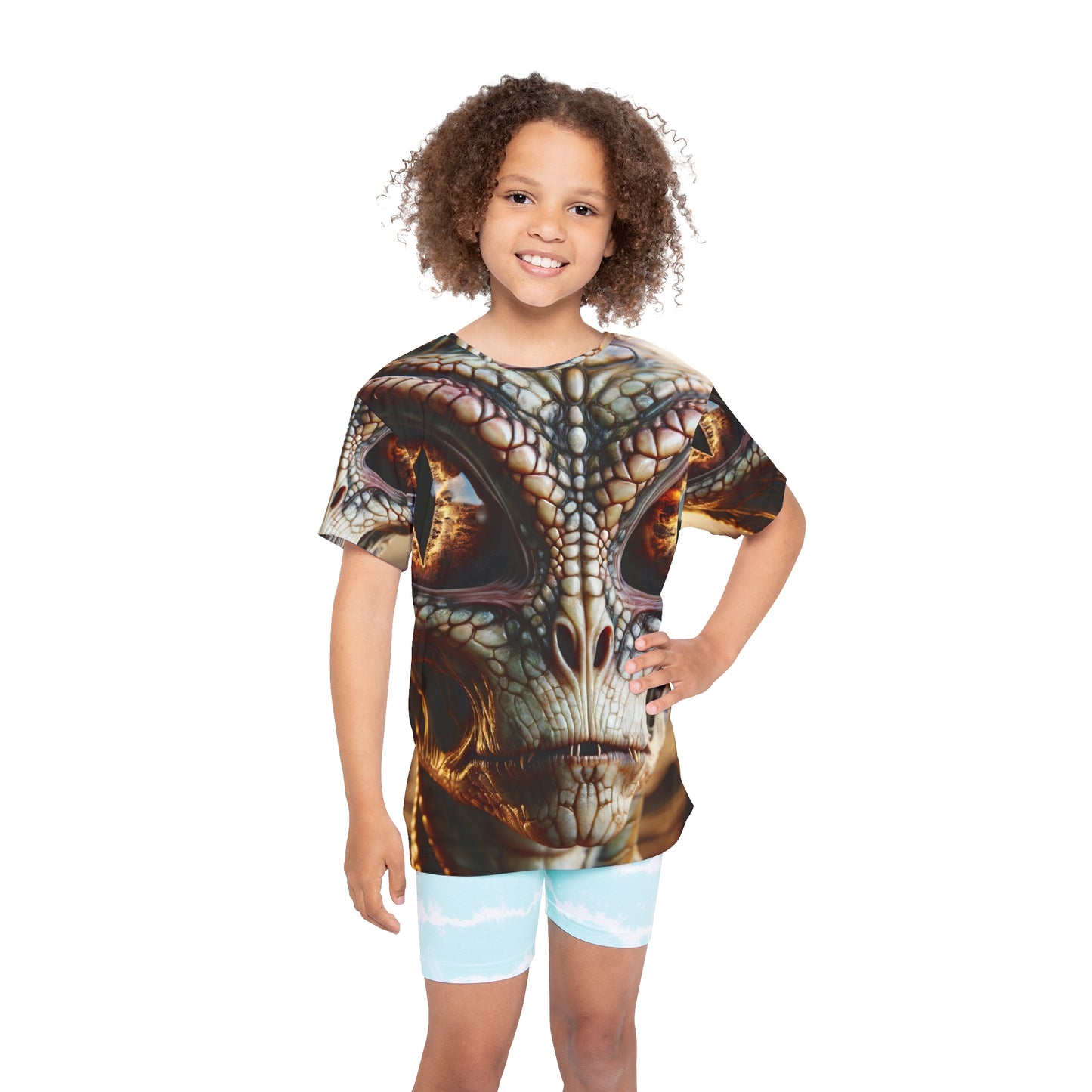 Спортивная майка | Детская | Рептилоидная фантастика | Пришелец