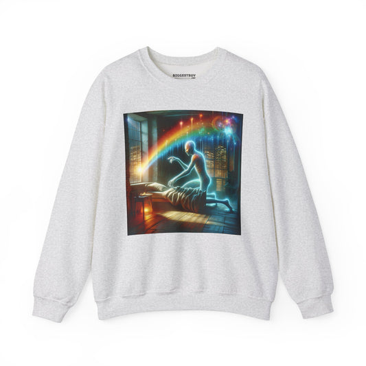 Bluza dresowa | Unisex | Okrągły dekolt | Gruba mieszanka | Oniryzm | Mistyczna istota | Hypnos