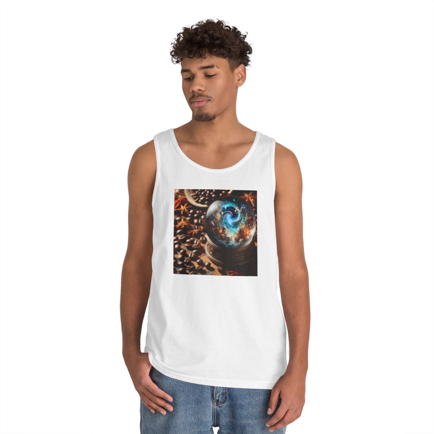 Tanktop | Unisex | Schwere Baumwolle | Kosmische Mythologie | Schneekugel