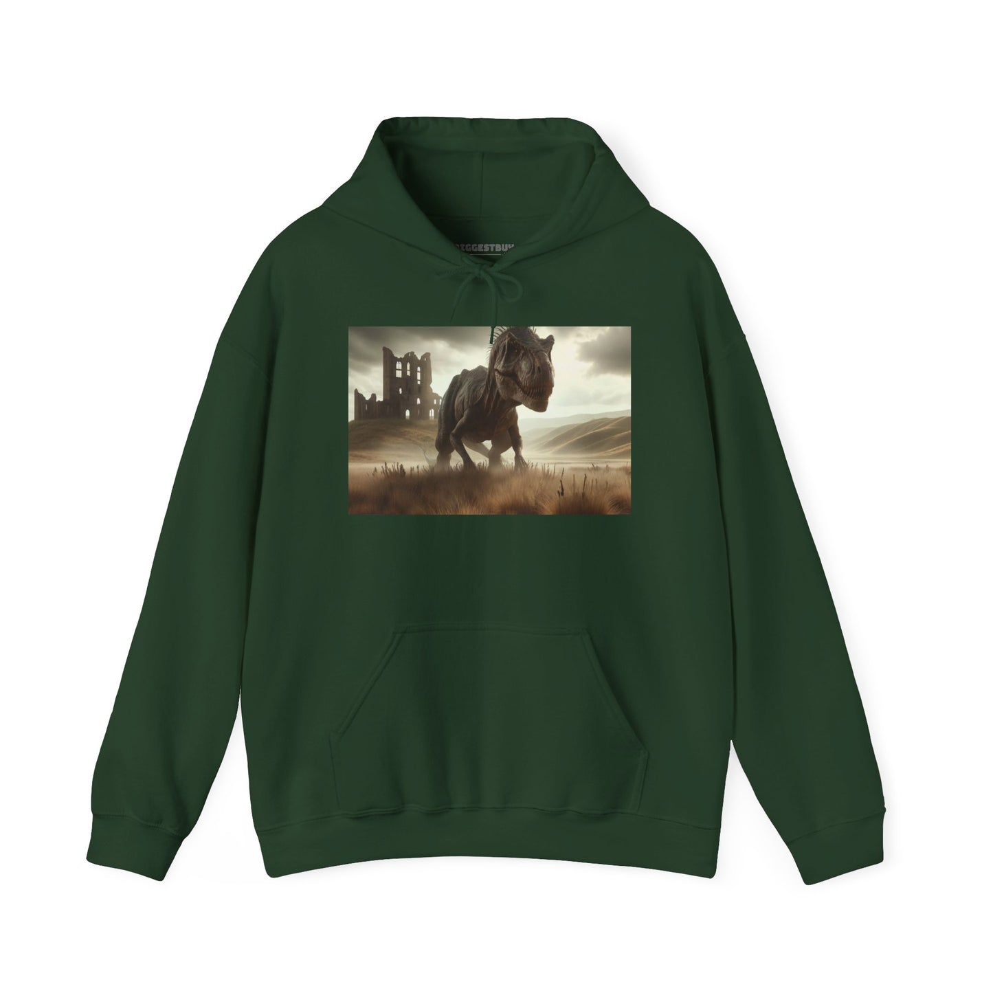 Felpa con cappuccio | Unisex | Felpa con cappuccio | Misto pesante | Paleofinzione | Dinosauri Preistorici | T-Rex