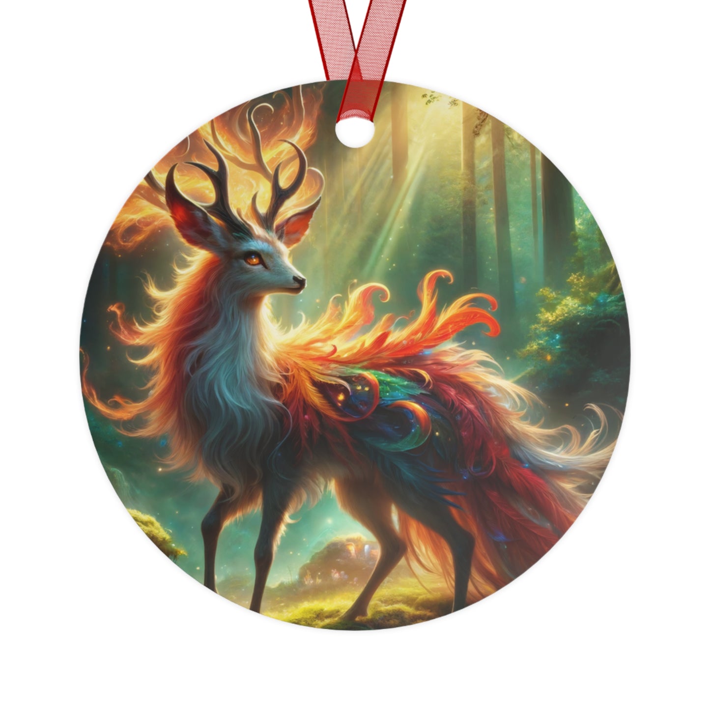 オーナメント | 金属 | 幻獣ファンタジー | 火の鹿