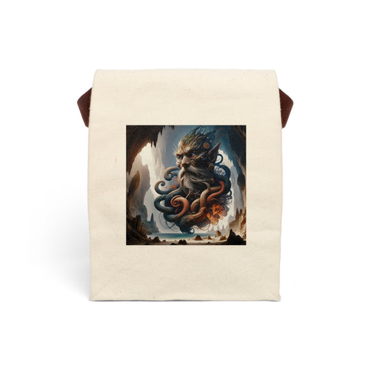 Torba na lunch | Płótno | Z paskiem | Mitologia morska | Bóstwo głębin