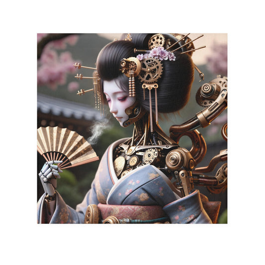 Håndkle | Ansiktshåndkle | Steampunk | Cyberpunk | Geisha