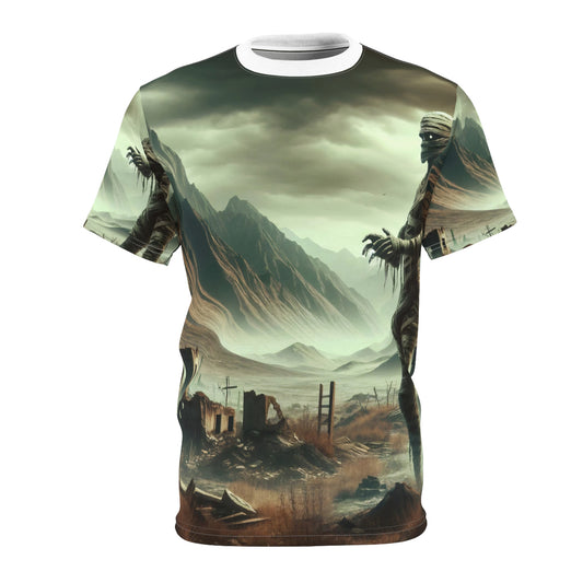 เสื้อยืด | พิมพ์ลายทั้งตัว | เสื้อยืดคอกลมแขนสั้น | มัมมี่หลังโลกล่มสลาย | หุ่นศพ