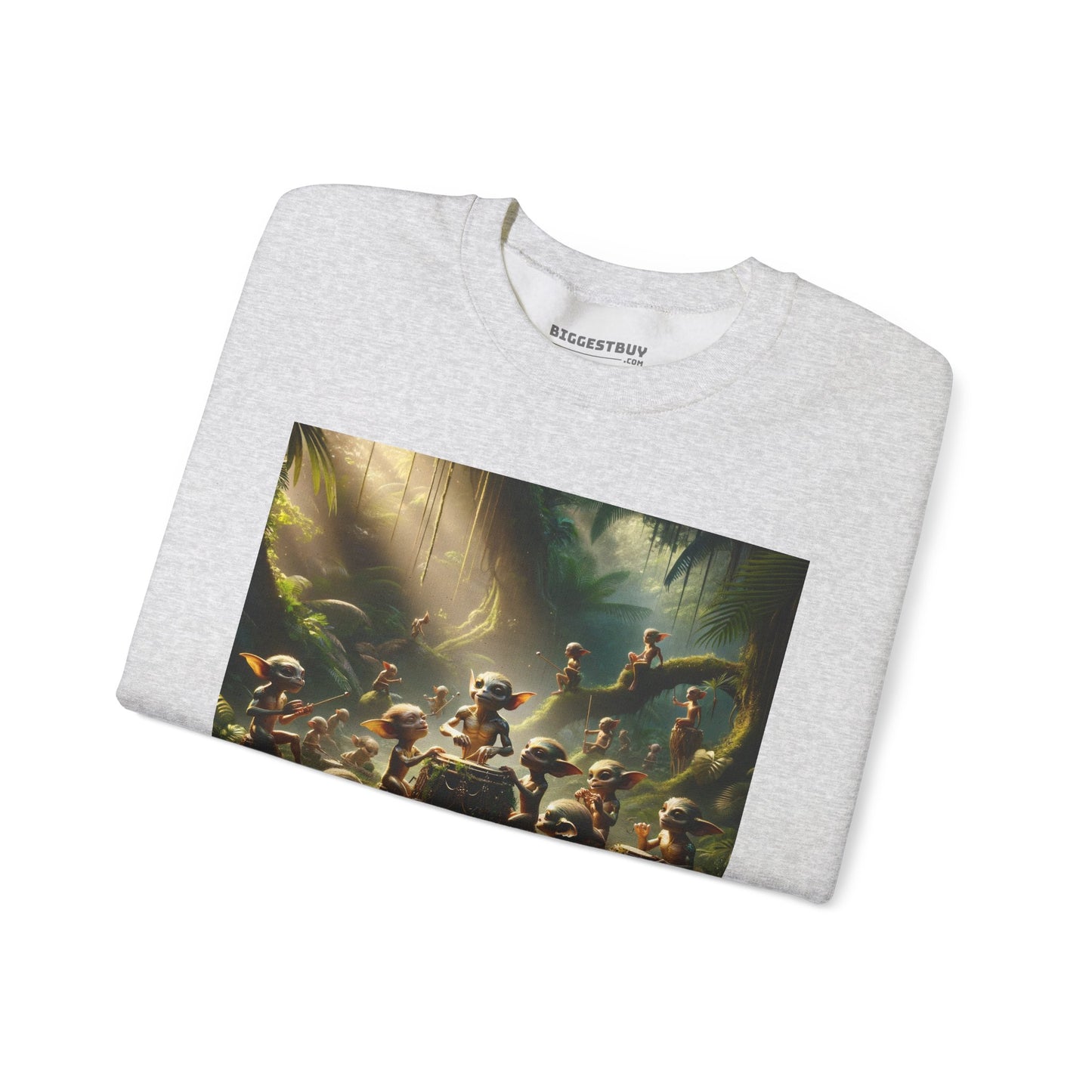 เสื้อสเวตเตอร์ | ยูนิเซ็กส์ | คอกลม | ผ้าผสมเนื้อหนา | แฟนตาซีป่า | วิถีธรรมชาติ | ภูตน้อย