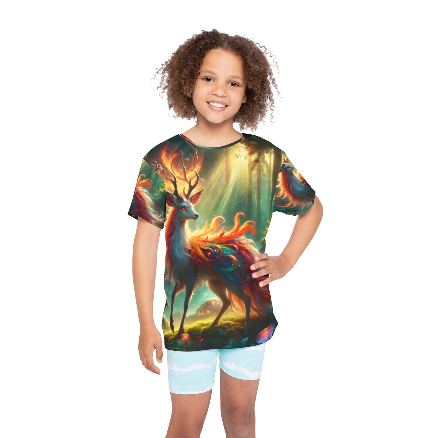Maglia sportiva | Bambini | Mitologia Fantastica | Cervo di Fuoco