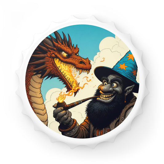 Otwieracz do butelek | Heroiczne fantasy | Smok i czarodziej