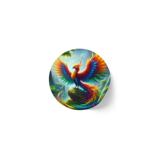 سٹیکر لیبل رول | گول | افسانوی تصور | عنقا اساطیر | آتشی پرندہ