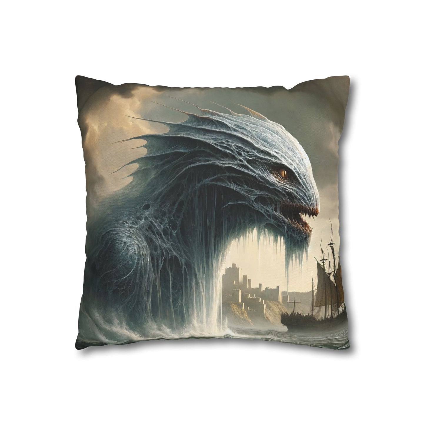Federe | Quadrato | Tela di poliestere | Mitologia Nordica | Jörmungandr | Serpente Marino