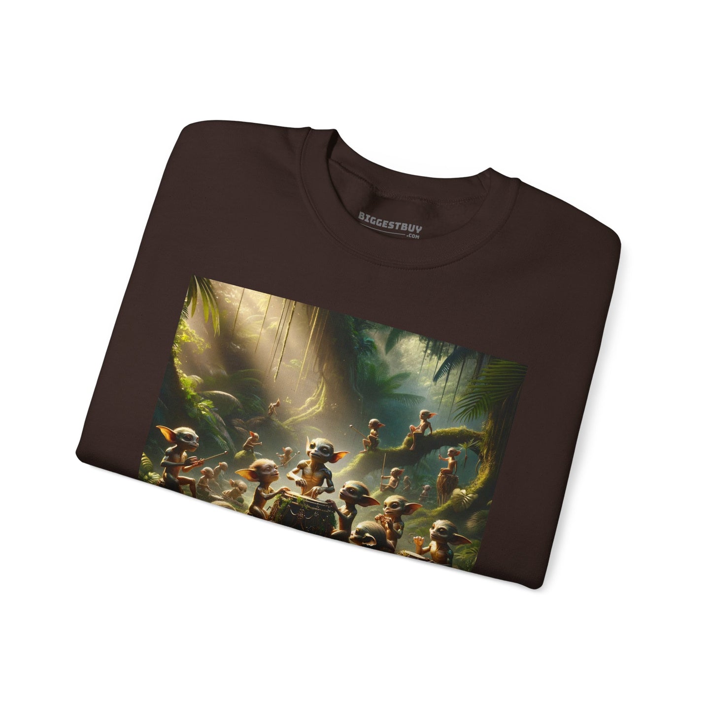 เสื้อสเวตเตอร์ | ยูนิเซ็กส์ | คอกลม | ผ้าผสมเนื้อหนา | แฟนตาซีป่า | วิถีธรรมชาติ | ภูตน้อย