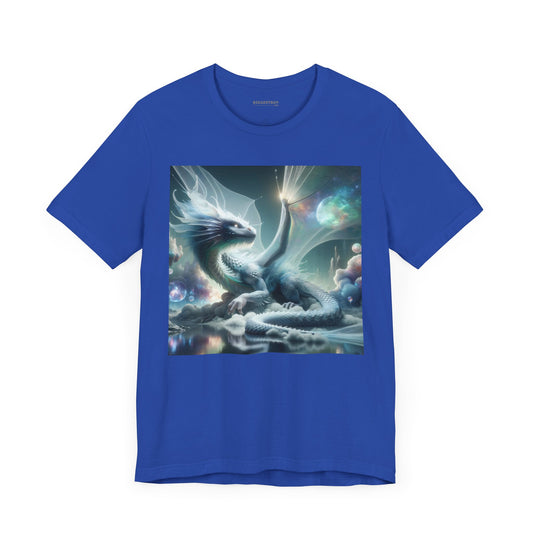 T-skjorte | Unisex | Jersey-T-skjorte | Kort erme | Kosmisk Fantasi | Isdrage | Mystikk