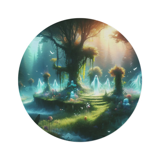 سجادة | دائرية | غابة سحرية | موطن الإيجنس فاتوس | شجرة الحياة