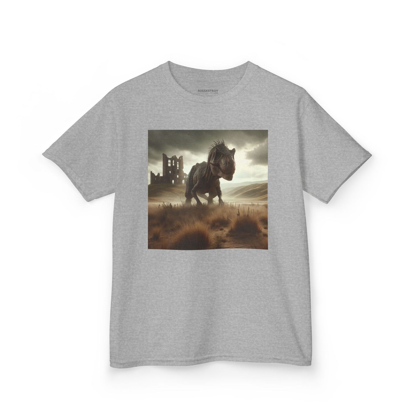 Camiseta | Camiseta Infantil | Algodão Pesado | Ficção Dinossáurica | T-Rex Ancestral