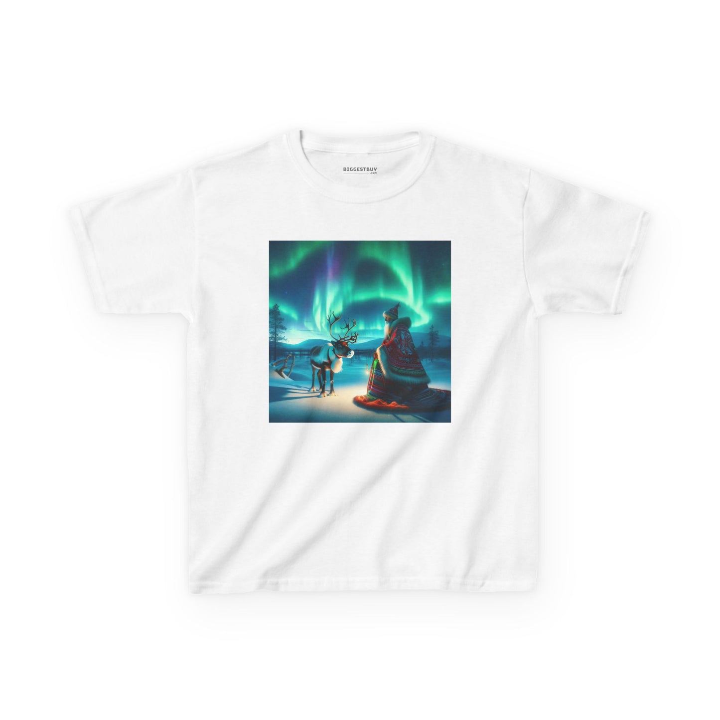 Camiseta | Camiseta Infantil | Algodão Pesado | Misticismo Nórdico | Xamã Sami