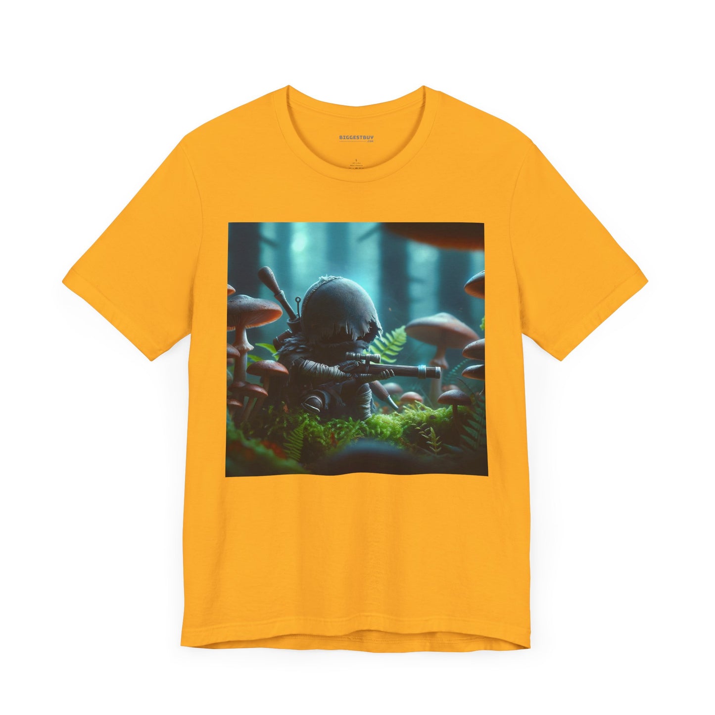 Tシャツ | ユニセックス | ジャージーTシャツ | 半袖 | バイオパンク | ミニチュア戦士 | 幻想的森