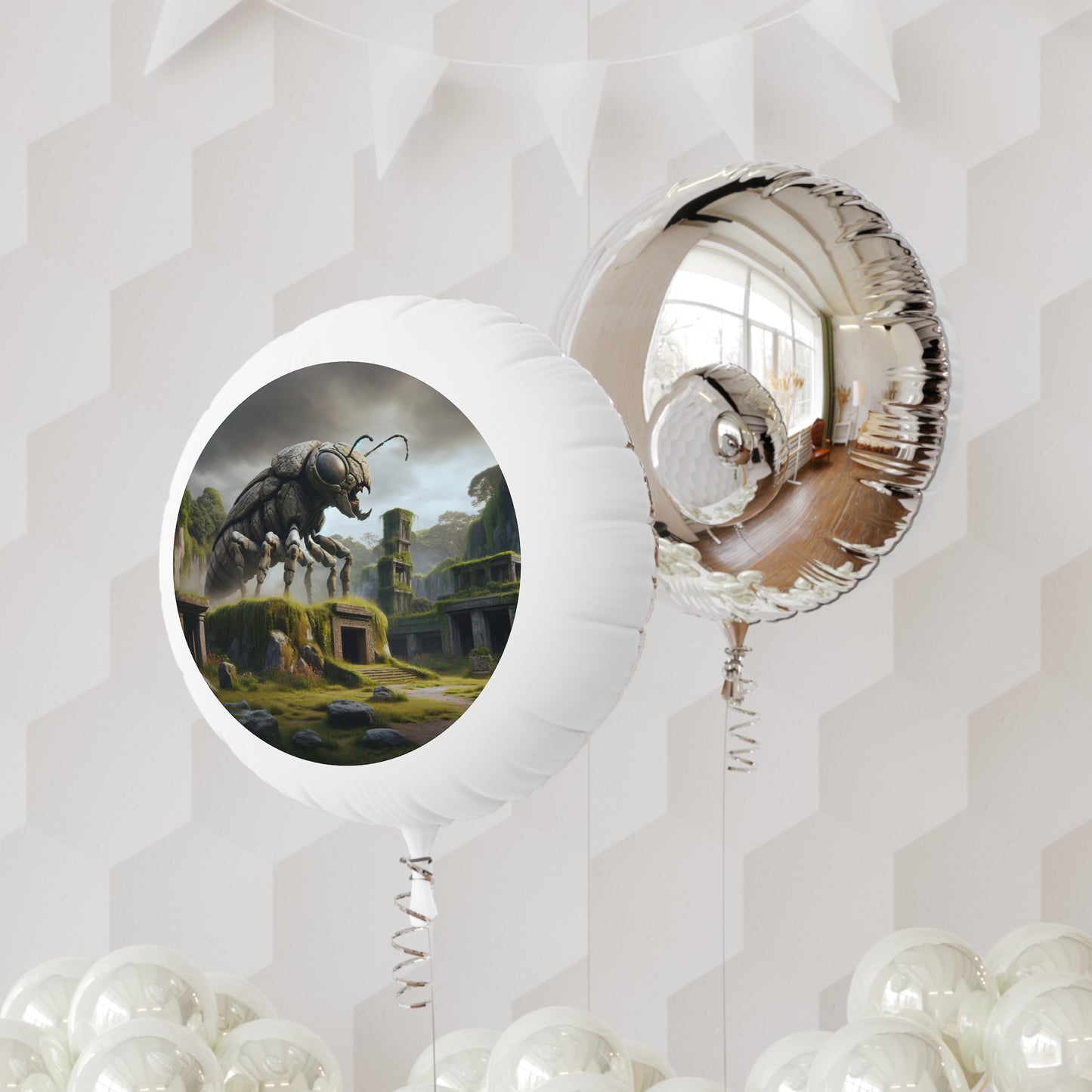 Palloncino | Elio | Mylar | Ecopunk | Scarabeo | Verde